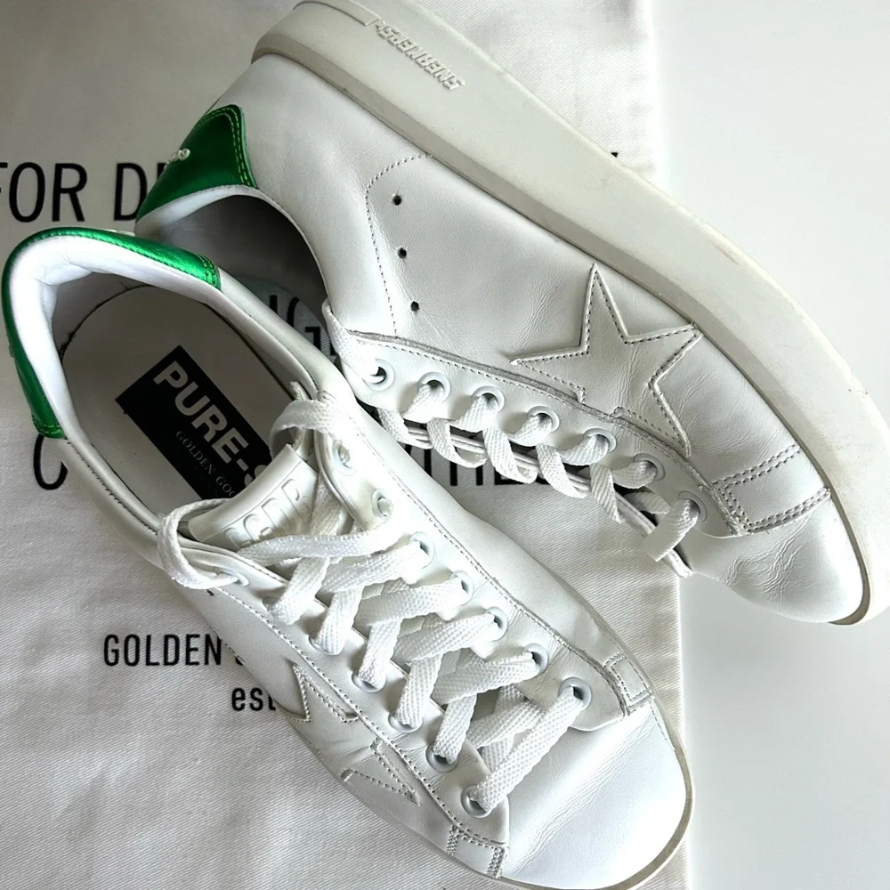 GOLDEN GOOSE PURE STAR SNEAKERS SIZE 7 - Picture 3 of 12